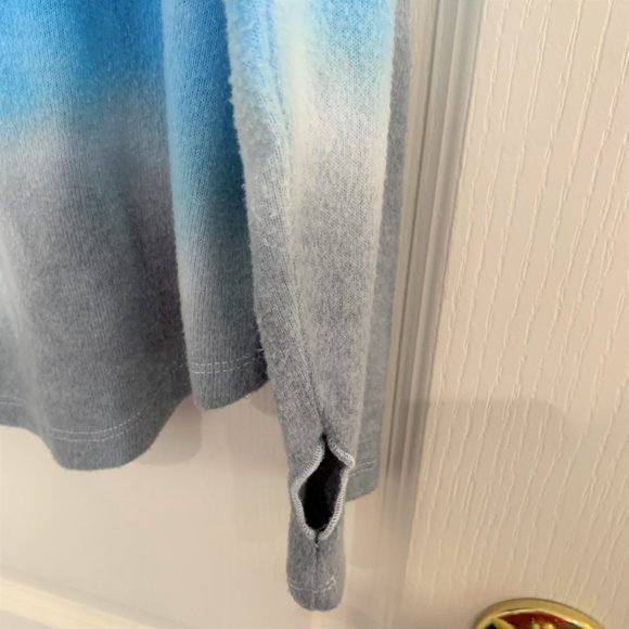 Theo & Spence Nordstrom Tie Dye Top Crew Neck Thumbhole Sweatshirt Size XL - Picture 6 of 9